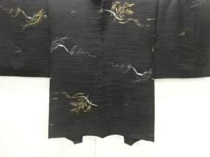 草葉模様一つ紋羽織